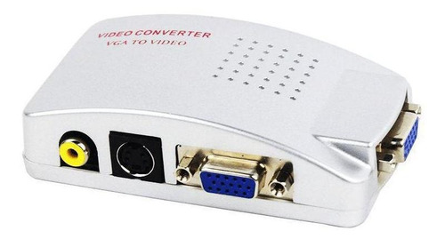 Conversor Adaptador Vga Pc Para Rca S-vídeo Av Tv