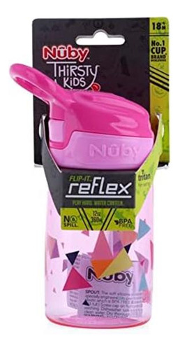 Nuby Kidøs Flip-it Reflex Push Button On-the-go Botella De