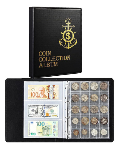 Álbum De Libros De Colección De Monedas Y Divisas, In...