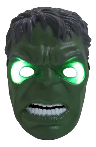 Máscara De Hulk Con Luz Para Disfraz De Niño