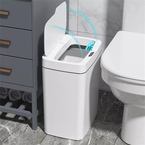 Lixeira Automática Ruiyue Com Sensor Para Banheiro, 18l