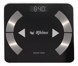 Báscula digital Rhino BABAIN-180 negra, hasta 180 kg