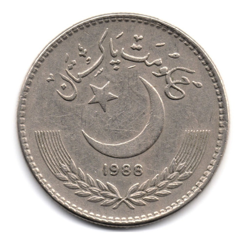 Pakistán 1 Rupia 1988