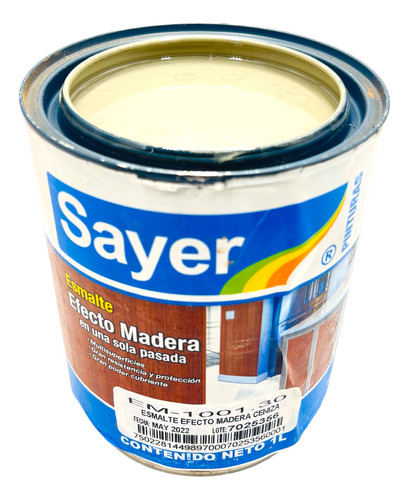 Efecto Madera Sayer 1 Lt Para Metal Concreto Yeso