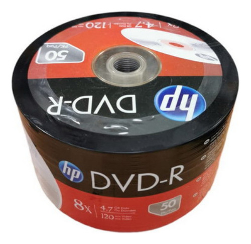 Cono Dvd-r Hp 8x 4.7 Gb 120 Min