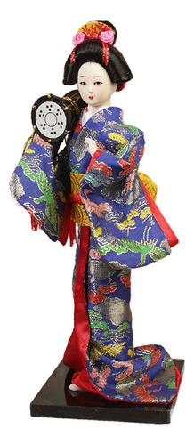 Muñeca Oriental De Kimono De Geisha Japonesa De 9 Pulgadas,