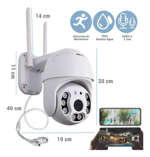 Combo 2 Camaras De Interior Y 2 Exterior Seguridad Vms Icsee