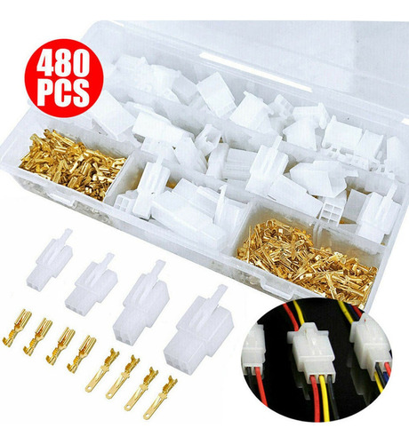 Kit De Conector Automotivo De 480 Peças,elétrico Macho/fêmea