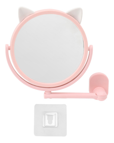 Espejo De Maquillaje Lovely Cat Shape, Transparente