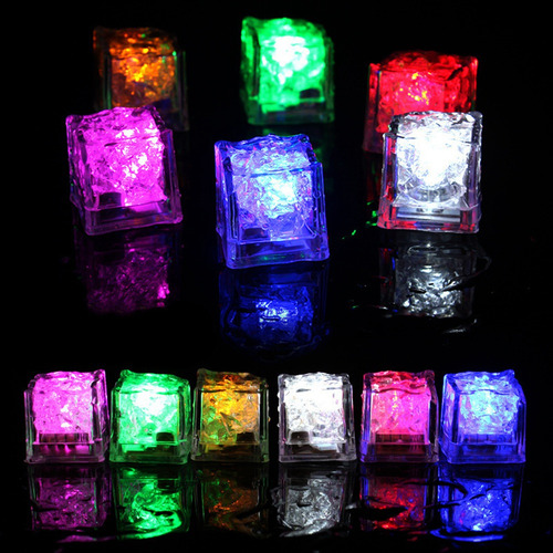 12 Luces Led Impermeables Que Parpadean En La Oscuridad