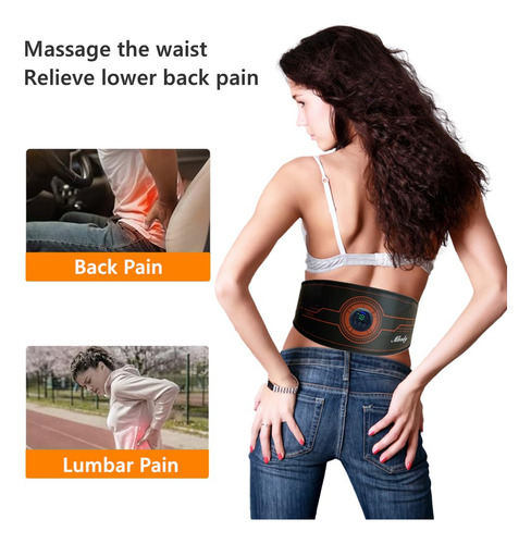Tónico De Entrenamiento Ems Cintura Brazo Pierna Modelo Ajus Negro