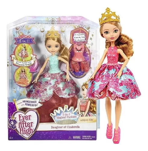 Boneca articulada com acessorios ever after high ashlynn ella mattel