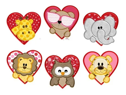 comprar Matrices Para Maquinas Bordadoras  Animalitos Corazon Apliq