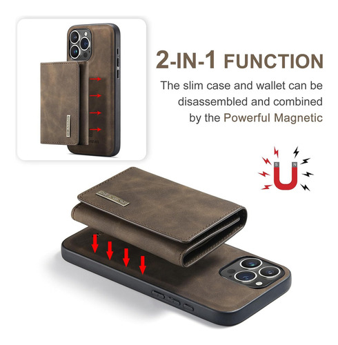 A Funda Tipo Cartera Con Atracción Magnética For iPhone