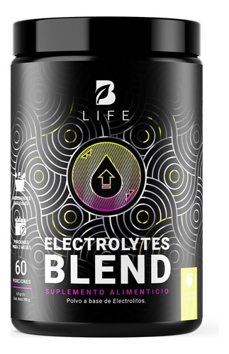 Electrolitos De 60 Servicios. Electrolytes Blend. B Life. Sabor Limón