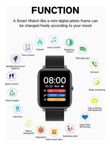 Reloj Inteligente P22 Para Oppo Android Ios