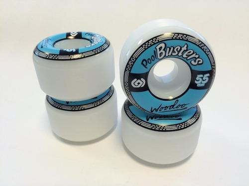 Imagen 2 de 2 de Ruedas Skate Woodoo Pool Busters 55mm 97a
