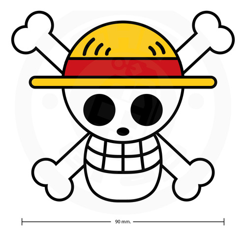 Calcomanía Sticker Reflejante Para Casco One Piece