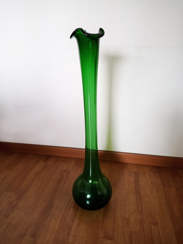 Jarrón Florero De Piso Vidrio Soplado, Alto 84cm X 22m Ancho