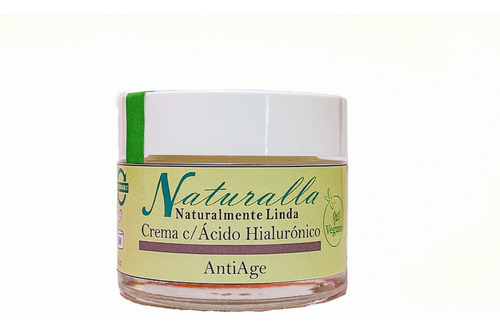 Crema Antiedad  C/ Ácido Hialuronico Natural Y Vegana