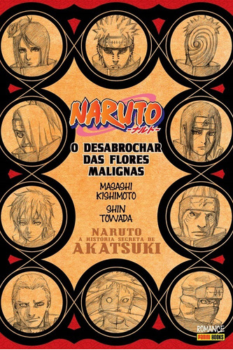Naruto - A História Secreta da Akatsuki: O Desabrochar das Flores Malignas, de Towada, Shin. Editora Panini Brasil LTDA, capa mole em português, 2022