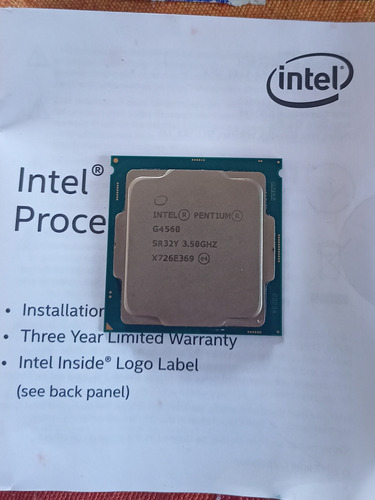 Procesador Intel Pentium G4560