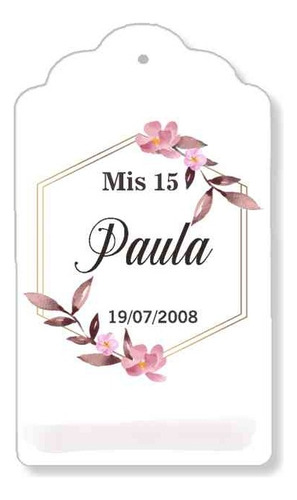 Tags X 25  Personalizadas Opalina 246 Grs