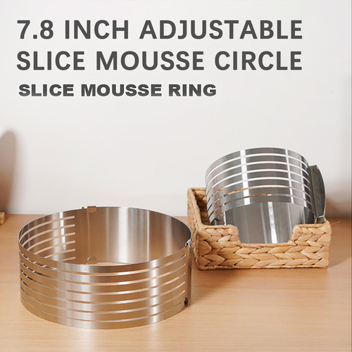 Molde Para Cortar Pasteles Con Marco De Acero Inoxidable Par