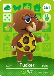 Tucker Tarjeta Amiibo De Happy Animal Designer De Nintendo