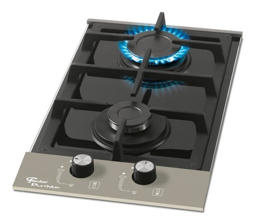 Fogão Cooktop Gás Fischer Platinium Preto 127v/220v