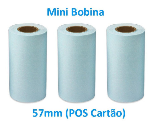 100 Bobina Térmica 57mm 57x18 Para Impressora Maquininha Pos