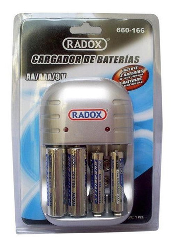 Cargador De Baterias Aa/aaa/9v Inc. 2aa Y 2aaa Radox 660-166