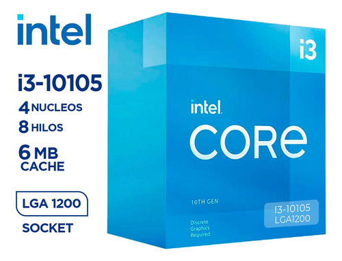 Cpu Intel Core I3 10105 Ram 16gb Ssd 512gb