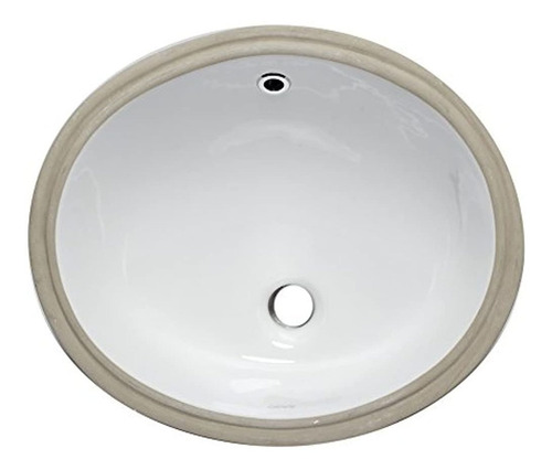 Eago Bc224 Ceramic 18x15 Undermount Oval Lavabo Del Baño Bl