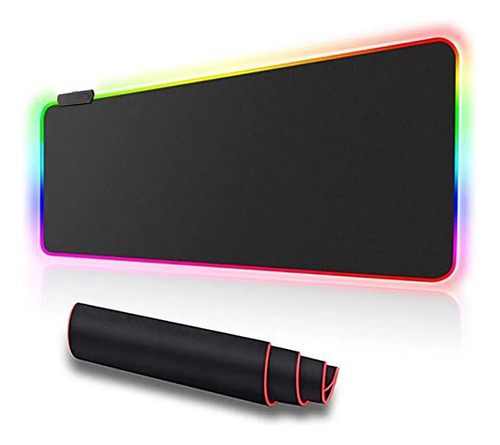 Mouse Pad Gamer Luz Rgb Antideslizante Glowing Cool