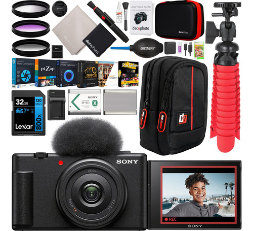 Cámara Vlog Sony Zv-1f De 20,1 Megapíxeles Y Vídeo 4k Para C