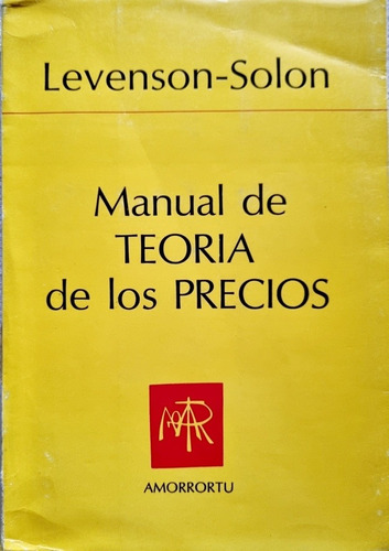 Manual De Teoría De Los Precios Levenson - Solon