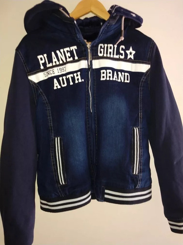 jaqueta jeans planet girls