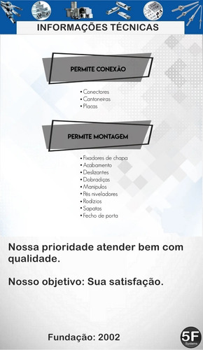Imagem 4 de 8 de Perfil Estrutural Em Alumínio 20x120x1000mm