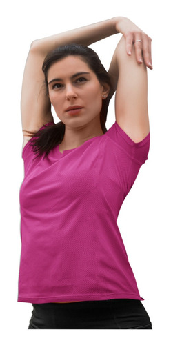 Imagen 1 de 10 de Camiseta Mujer Deportiva Antitranspirante Dryfit Nacional