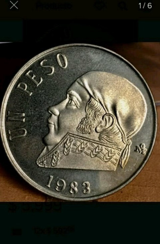 Lote De Moneda Peso Morelos