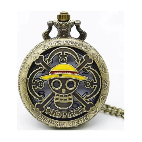 Reloj De Bolsillo One Piece Monkey D Luffy Piratas Kawaii