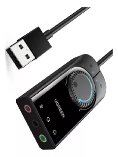 Tarjeta Adaptador Stereo Audio Pc Laptop Plug And Play Usb