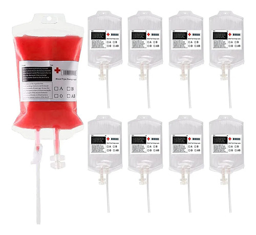 10 Bolsas Para Bebidas Energizantes Con Sangre, 350 Ml, Hall
