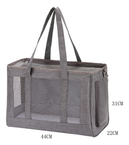 Bolsas De Transporte Para Cachorros Portador De Viaje Gris L