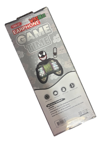 Auricular Y Consola De Juegos Retro Mario G , Stich , Venom Negro