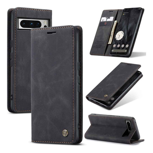 Funda De Piel Sintética Con Ventana Abatible Para Google Pixel 6 6a 7 7a 8 8a 9 9a 10 10 Pro Xl