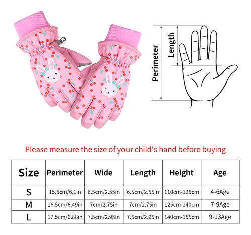 Guantes De Esquí Para Niños A Prueba De Viento Para Invierno