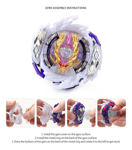 Blusa Giratória Esquerda Beyblade B-168 Rage Longinus Gyro S