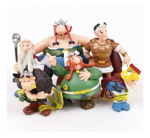 Set  De 6 Figuras Las Aventuras De Asterix En Pvc 8 Cm